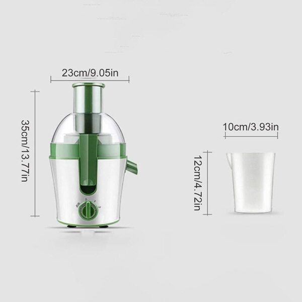 WERCHW Exprimidor de cítricos eléctricos, filtro de control y cubierta a prueba de polvo - conos de exprimidor de naranja y motor profesional - extractor de jugo eléctrico para pomelo de limón naranja - Imagen 2