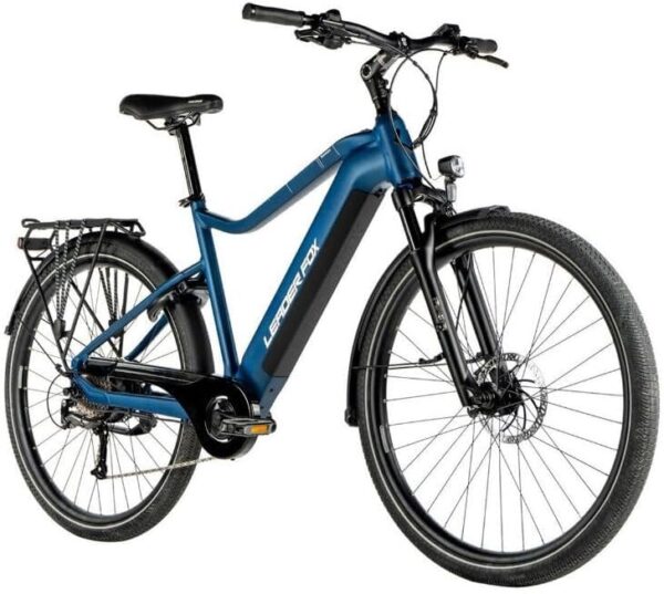 Bicicleta eléctrica VAE VTC 29 Leader FOX Sandy 2024 Hombre Azul Mate 9V Motor Rueda AR BAFANG 36 V 45 Nm Batería 20 Ah (17,5 pulgadas, altura 45 cm, talla M, para adultos de 168 cm a 178 cm) - Imagen 2