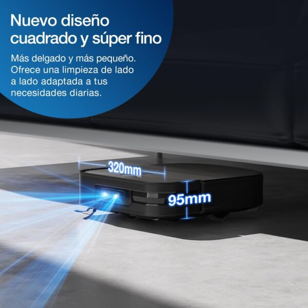 ECOVACS DEEBOT X2 Omni 8000 Pa Robot Aspirador y fregasuelos con estación Todo en uno, diseño Cuadrado + Kit de Recambio Original, 1*Cepillo Principal, 2*Cepillo Lateral, 3*Filtros Antibacterias - Imagen 5