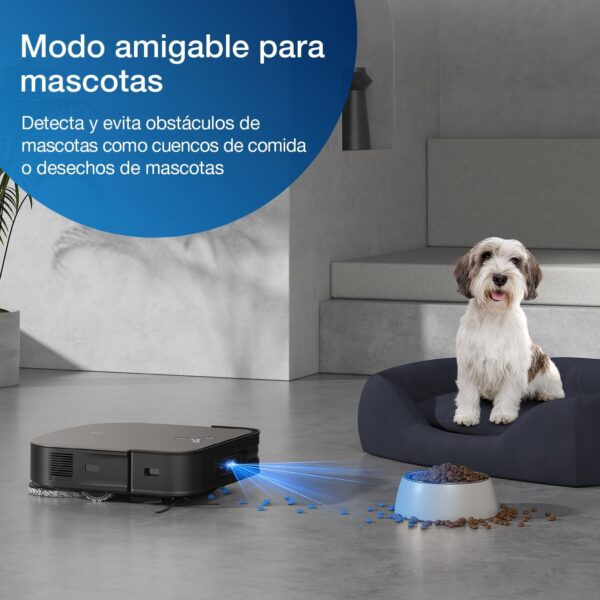 ECOVACS DEEBOT X2 Omni 8000 Pa Robot Aspirador y fregasuelos con estación Todo en uno, diseño Cuadrado + Kit de Recambio Original, 1*Cepillo Principal, 2*Cepillo Lateral, 3*Filtros Antibacterias - Imagen 6