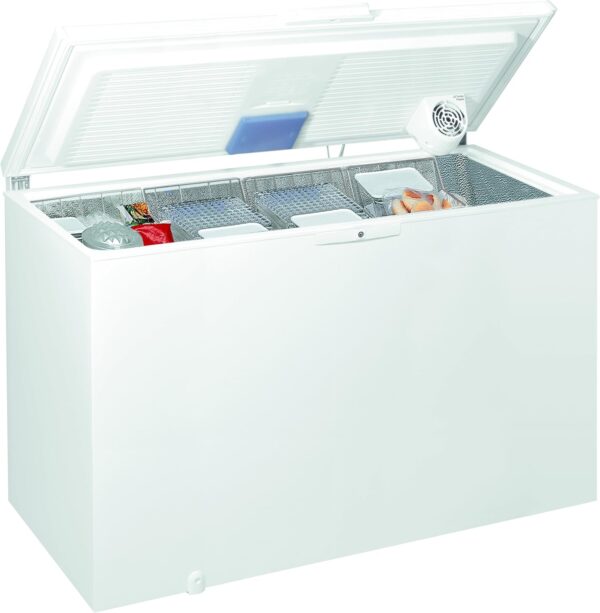 Whirlpool WHE39392 T Independiente Baúl 390L A++ Blanco - Congelador (Baúl, 390 L, 18 kg/24h, SN-T, A++, Blanco) - Imagen 3